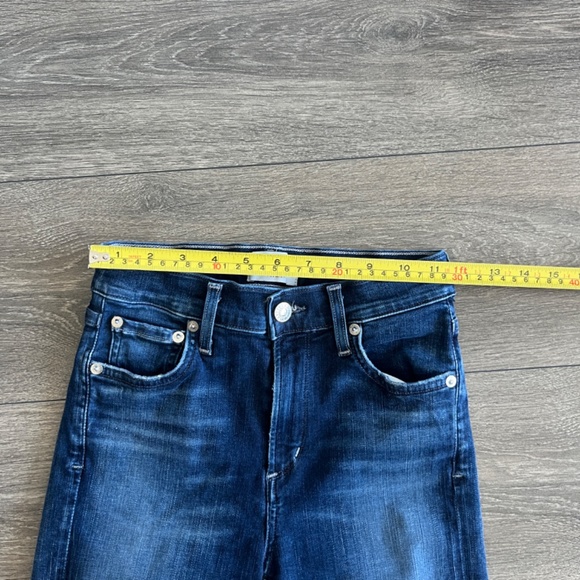 Agolde High Rise Skinny Cropped Raw Jeans - Picture 11 of 12